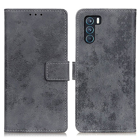 Coque Portefeuille Livre Cuir Etui Clapet D05Y pour Oppo K9 Pro 5G Gris