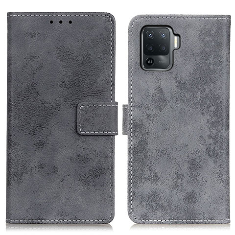 Coque Portefeuille Livre Cuir Etui Clapet D05Y pour Oppo Reno5 F Gris