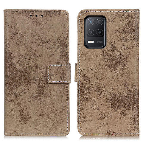 Coque Portefeuille Livre Cuir Etui Clapet D05Y pour Realme 8 5G Kaki