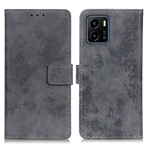 Coque Portefeuille Livre Cuir Etui Clapet D05Y pour Vivo Y01 Gris