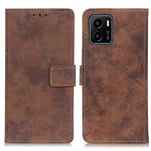 Coque Portefeuille Livre Cuir Etui Clapet D05Y pour Vivo Y01A Marron