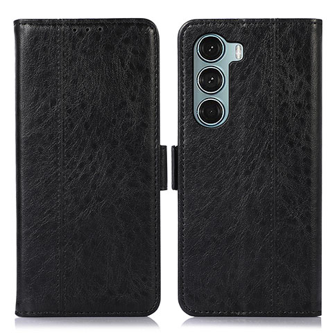 Coque Portefeuille Livre Cuir Etui Clapet D06Y pour Motorola Moto G200 5G Noir