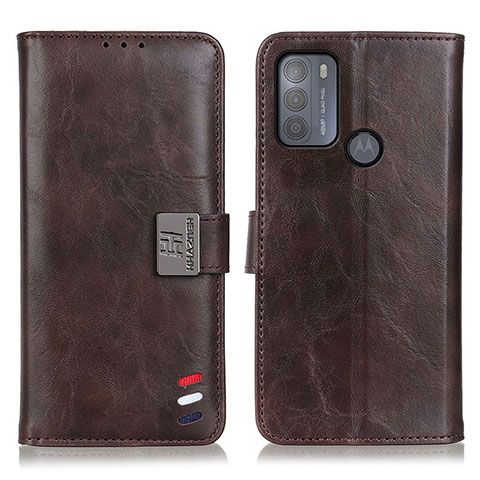 Coque Portefeuille Livre Cuir Etui Clapet D06Y pour Motorola Moto G50 Marron