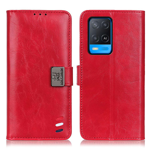 Coque Portefeuille Livre Cuir Etui Clapet D06Y pour Oppo A54 4G Rouge