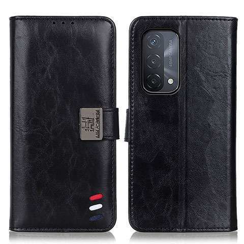 Coque Portefeuille Livre Cuir Etui Clapet D06Y pour Oppo A54 5G Noir