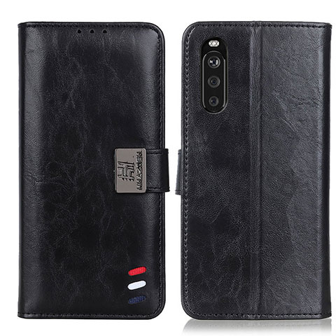 Coque Portefeuille Livre Cuir Etui Clapet D06Y pour Sony Xperia 10 III Lite Noir