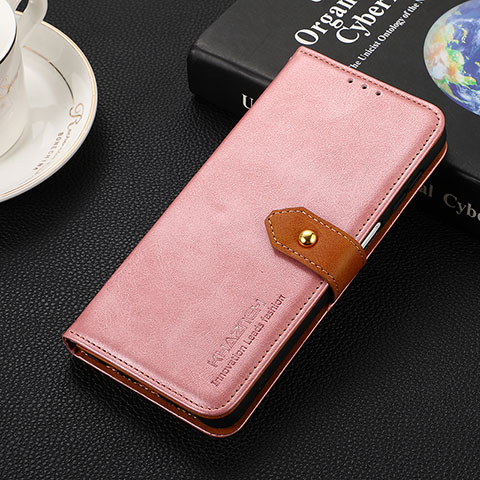 Coque Portefeuille Livre Cuir Etui Clapet D07Y pour Google Pixel 8a 5G Rose