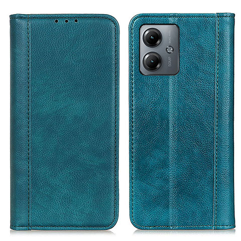 Coque Portefeuille Livre Cuir Etui Clapet D07Y pour Motorola Moto G14 Bleu Ciel