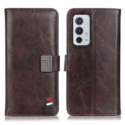 Coque Portefeuille Livre Cuir Etui Clapet D07Y pour OnePlus 9RT 5G Marron