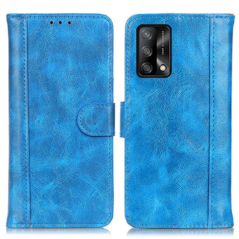 Coque Portefeuille Livre Cuir Etui Clapet D07Y pour Oppo Reno6 Lite Bleu Ciel