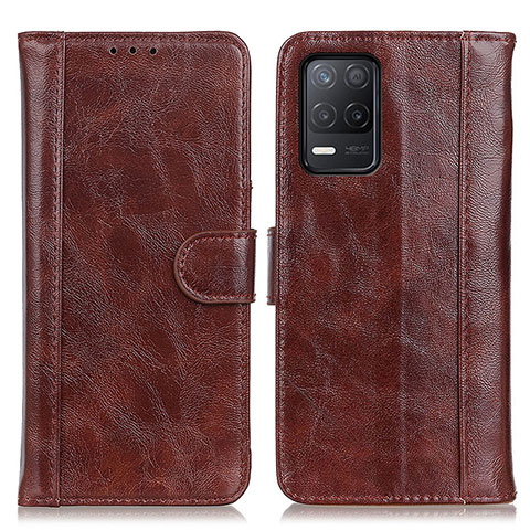 Coque Portefeuille Livre Cuir Etui Clapet D07Y pour Realme 8 5G Marron