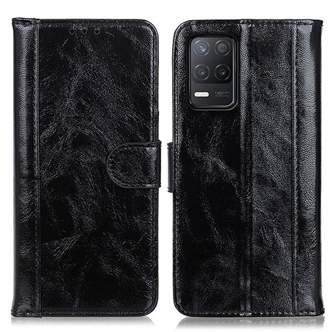 Coque Portefeuille Livre Cuir Etui Clapet D07Y pour Realme 8 5G Noir