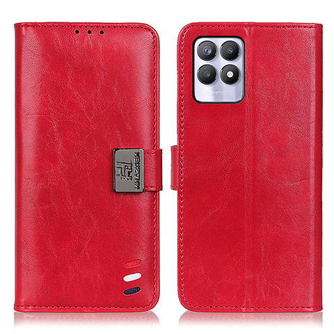 Coque Portefeuille Livre Cuir Etui Clapet D07Y pour Realme Narzo 50 4G Rouge