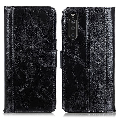 Coque Portefeuille Livre Cuir Etui Clapet D07Y pour Sony Xperia 10 III Lite Noir