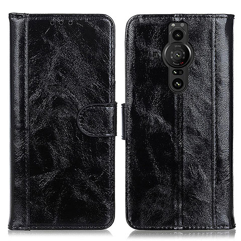 Coque Portefeuille Livre Cuir Etui Clapet D07Y pour Sony Xperia PRO-I Noir