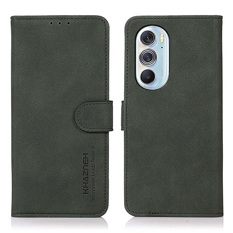 Coque Portefeuille Livre Cuir Etui Clapet D08Y pour Motorola Moto Edge Plus (2022) 5G Vert