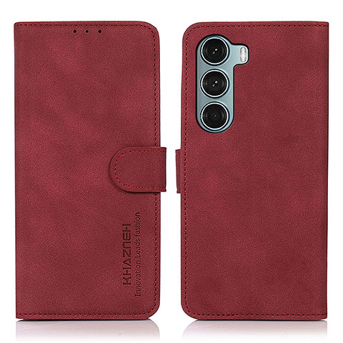 Coque Portefeuille Livre Cuir Etui Clapet D08Y pour Motorola Moto Edge S30 5G Rouge