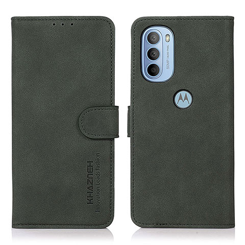 Coque Portefeuille Livre Cuir Etui Clapet D08Y pour Motorola Moto G41 Vert