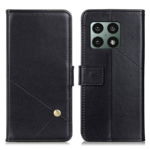 Coque Portefeuille Livre Cuir Etui Clapet D08Y pour OnePlus 10 Pro 5G Noir