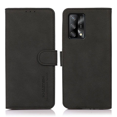 Coque Portefeuille Livre Cuir Etui Clapet D08Y pour Oppo A74 4G Noir