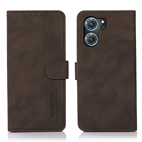 Coque Portefeuille Livre Cuir Etui Clapet D08Y pour Oppo K10 5G Marron