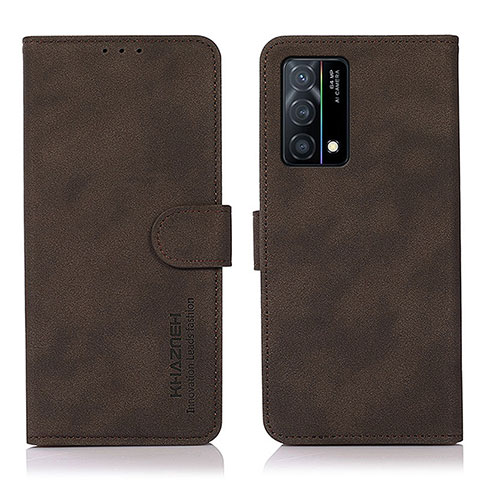 Coque Portefeuille Livre Cuir Etui Clapet D08Y pour Oppo K9 5G Marron