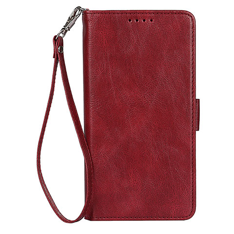 Coque Portefeuille Livre Cuir Etui Clapet D09T pour Samsung Galaxy S21 5G Rouge