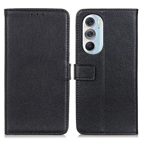 Coque Portefeuille Livre Cuir Etui Clapet D09Y pour Motorola Moto Edge 30 Pro 5G Noir