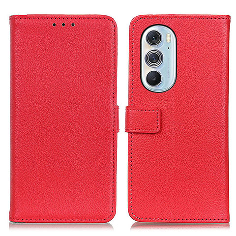 Coque Portefeuille Livre Cuir Etui Clapet D09Y pour Motorola Moto Edge 30 Pro 5G Rouge