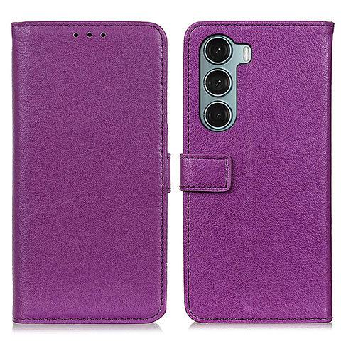 Coque Portefeuille Livre Cuir Etui Clapet D09Y pour Motorola Moto Edge S30 5G Violet