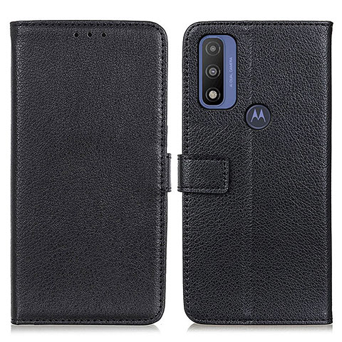 Coque Portefeuille Livre Cuir Etui Clapet D09Y pour Motorola Moto G Pure Noir