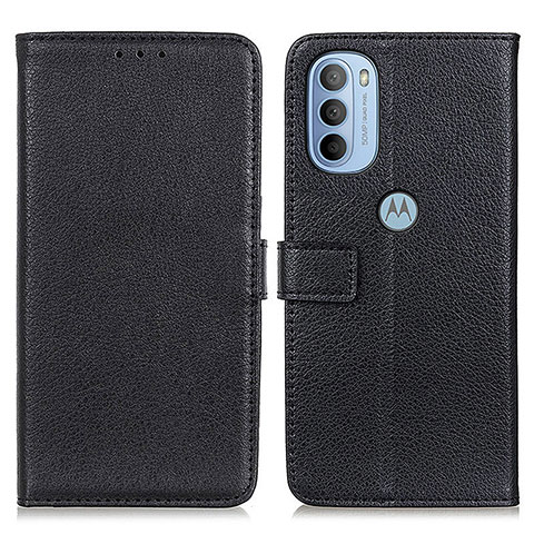 Coque Portefeuille Livre Cuir Etui Clapet D09Y pour Motorola Moto G31 Noir