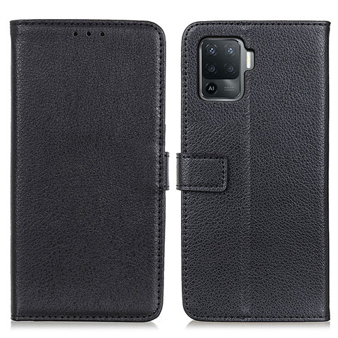 Coque Portefeuille Livre Cuir Etui Clapet D09Y pour Oppo A94 4G Noir