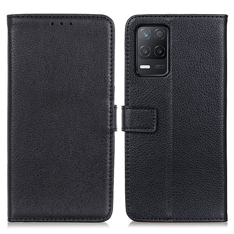 Coque Portefeuille Livre Cuir Etui Clapet D09Y pour Realme 8 5G Noir