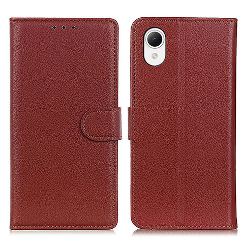 Coque Portefeuille Livre Cuir Etui Clapet D09Y pour Samsung Galaxy A23s Marron