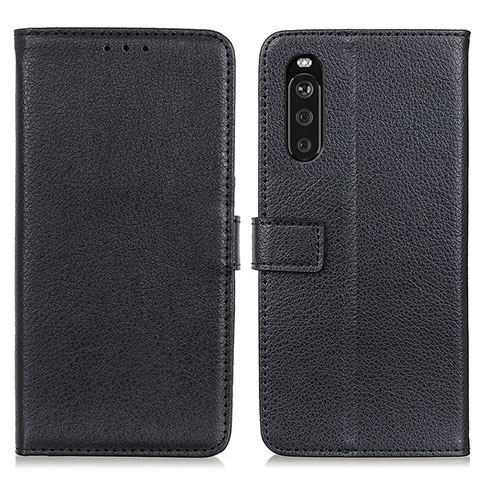 Coque Portefeuille Livre Cuir Etui Clapet D09Y pour Sony Xperia 10 III Noir