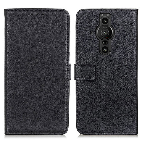 Coque Portefeuille Livre Cuir Etui Clapet D09Y pour Sony Xperia PRO-I Noir