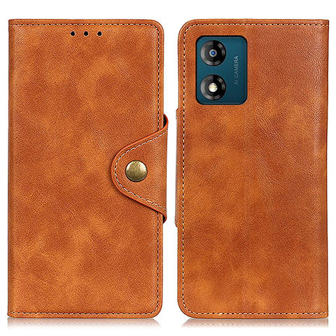 Coque Portefeuille Livre Cuir Etui Clapet D10Y pour Motorola Moto E13 Marron