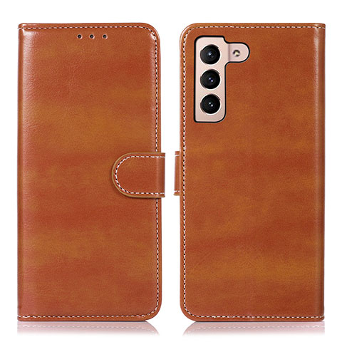 Coque Portefeuille Livre Cuir Etui Clapet D10Y pour Samsung Galaxy S21 Plus 5G Marron