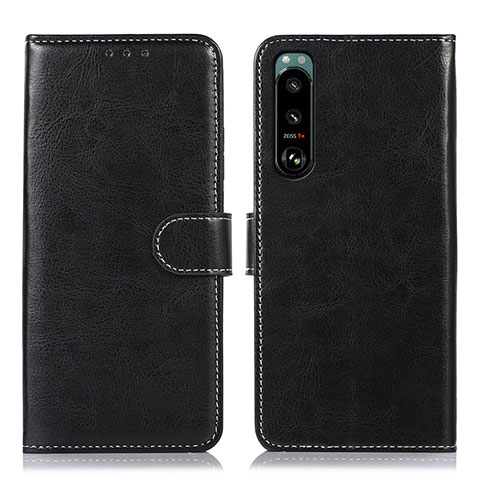 Coque Portefeuille Livre Cuir Etui Clapet D10Y pour Sony Xperia 5 III Noir