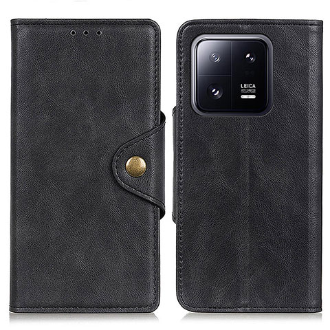 Coque Portefeuille Livre Cuir Etui Clapet D10Y pour Xiaomi Mi 13 Pro 5G Noir