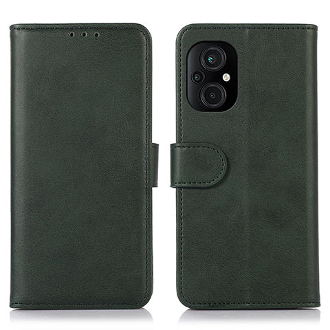 Coque Portefeuille Livre Cuir Etui Clapet D10Y pour Xiaomi Poco M5 4G Vert