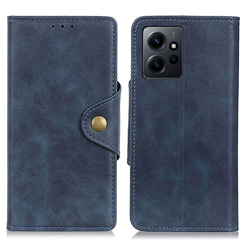 Coque Portefeuille Livre Cuir Etui Clapet D10Y pour Xiaomi Redmi Note 12 4G Bleu