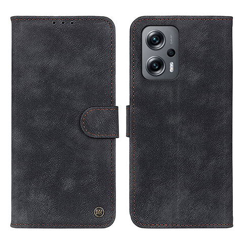 Coque Portefeuille Livre Cuir Etui Clapet D10Y pour Xiaomi Redmi Note 12 Turbo 5G Noir