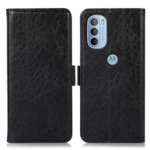 Coque Portefeuille Livre Cuir Etui Clapet D11Y pour Motorola Moto G31 Noir