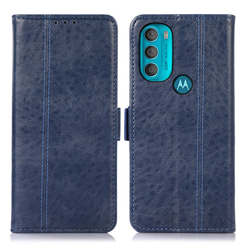 Coque Portefeuille Livre Cuir Etui Clapet D11Y pour Motorola Moto G71 5G Bleu