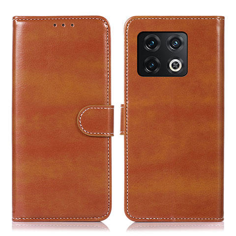 Coque Portefeuille Livre Cuir Etui Clapet D11Y pour OnePlus 10 Pro 5G Marron