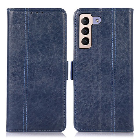 Coque Portefeuille Livre Cuir Etui Clapet D11Y pour Samsung Galaxy S21 Plus 5G Bleu