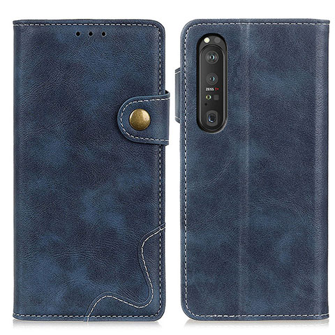 Coque Portefeuille Livre Cuir Etui Clapet D11Y pour Sony Xperia 1 III Bleu