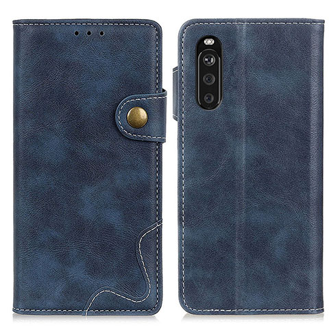 Coque Portefeuille Livre Cuir Etui Clapet D11Y pour Sony Xperia 10 III Lite Bleu